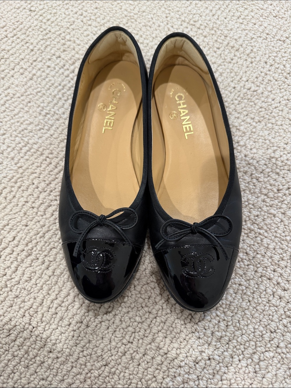 Chanel Cap Toe Ballet Flats